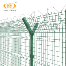 Airport Fence with Razor Barbed Wire